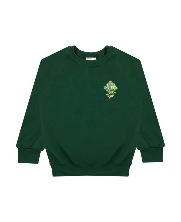 Girls Crew Neck Sweatshirt Emb Logo